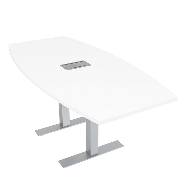 33.5 in W, 71.5 in L, 29 in H, Engineered Wood Top, White